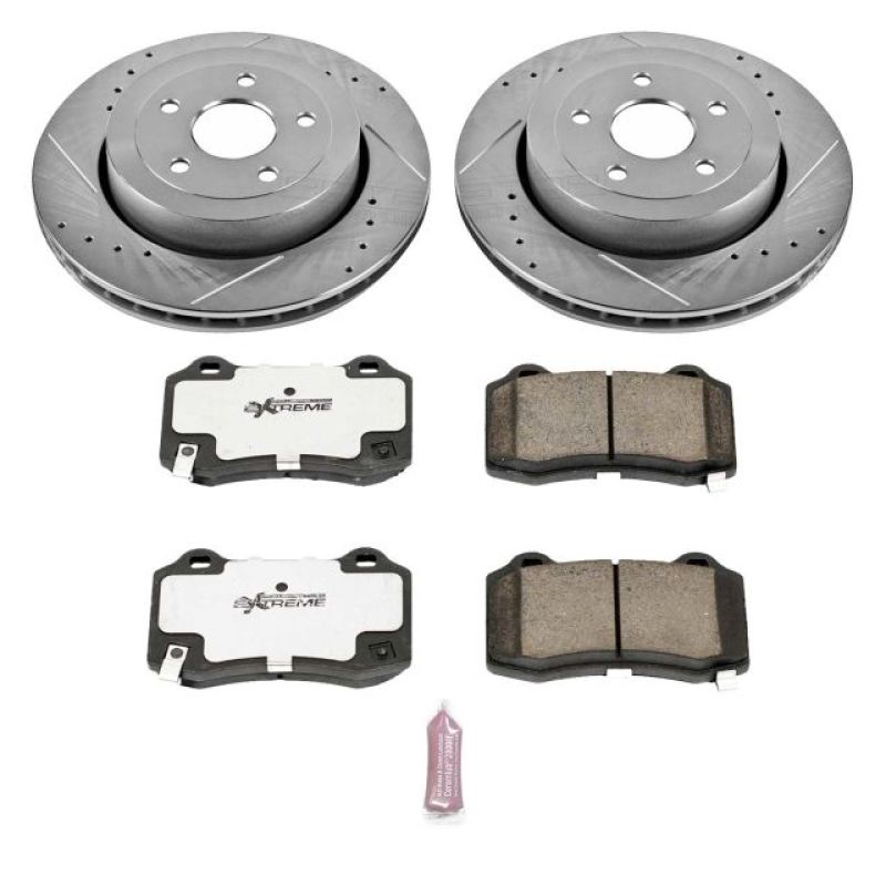Power Stop 06 - 10 Jeep Grand Cherokee Rear Z26 Street Warrior Brake Kit - My Store