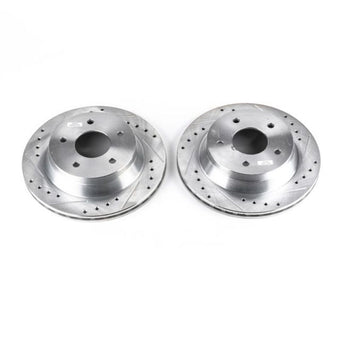 compare product Power Stop 84-87 Chevrolet Corvette Front Evolution Drilled & Slotted Rotors - Pair