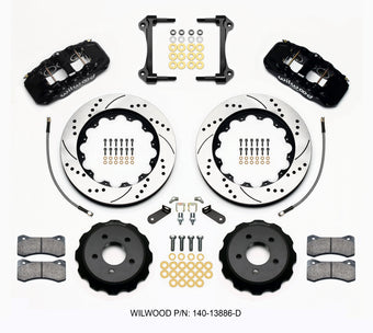 compare product Wilwood AERO6 Front Hat Kit 14.00 Drilled 15-23 Mustang w/Lines