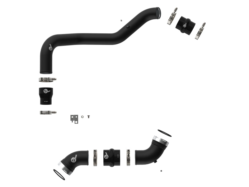 aFe 06 - 10 GM Diesel Trucks V8 6.6L BladeRunner Aluminum Hot & Cold Charge Pipe Kit - Black - My Store