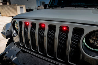 compare product Oracle Pre-Runner Style LED Grille Kit for Jeep Wrangler JL - Red