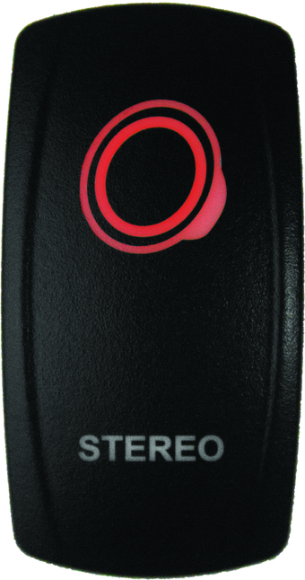compare product DragonFire Racing Lighted Switch Stereo On/Off Red