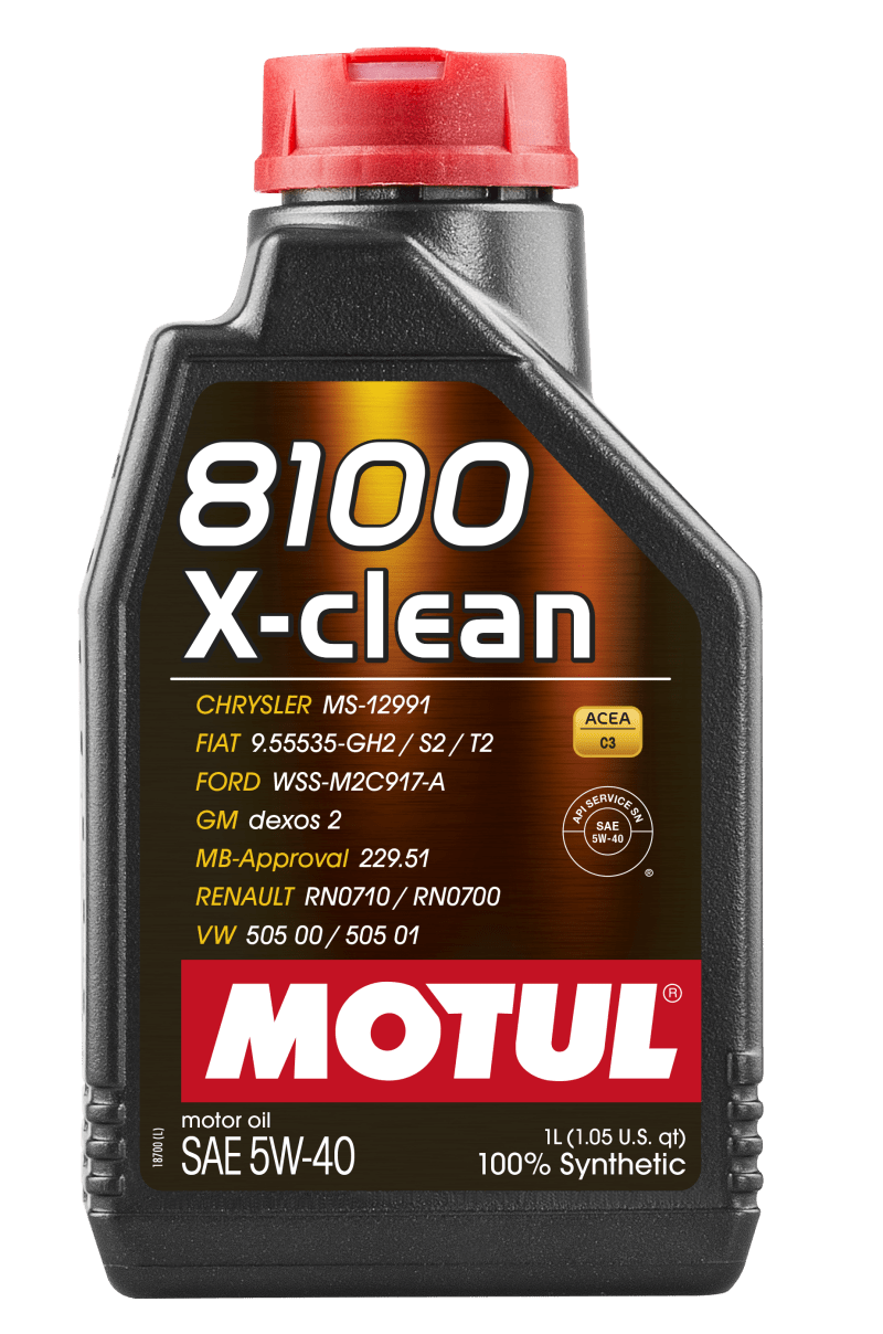 Motul 1L Synthetic Engine Oil 8100 5W40 X - CLEAN C3 - 505 01 - 502 00 - 505 00 - LL04 - My Store