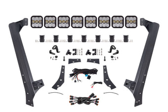 compare product Diode Dynamics Jeep JK SS5 Pro CrossLink Windshield - White Combo Lightbar Kit