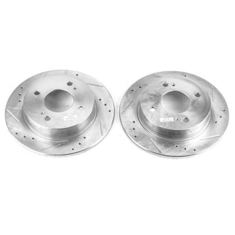 compare product Power Stop 91-96 Infiniti G20 Rear Evolution Drilled & Slotted Rotors - Pair