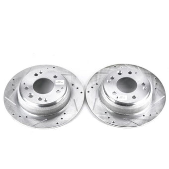 compare product Power Stop 91-95 Acura Legend Rear Evolution Drilled & Slotted Rotors - Pair