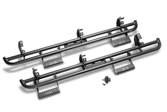 compare product N-Fab RKR Step System 15-17 GMC - Chevy Canyon/Colorado Crew Cab - Tex. Black - 1.75in