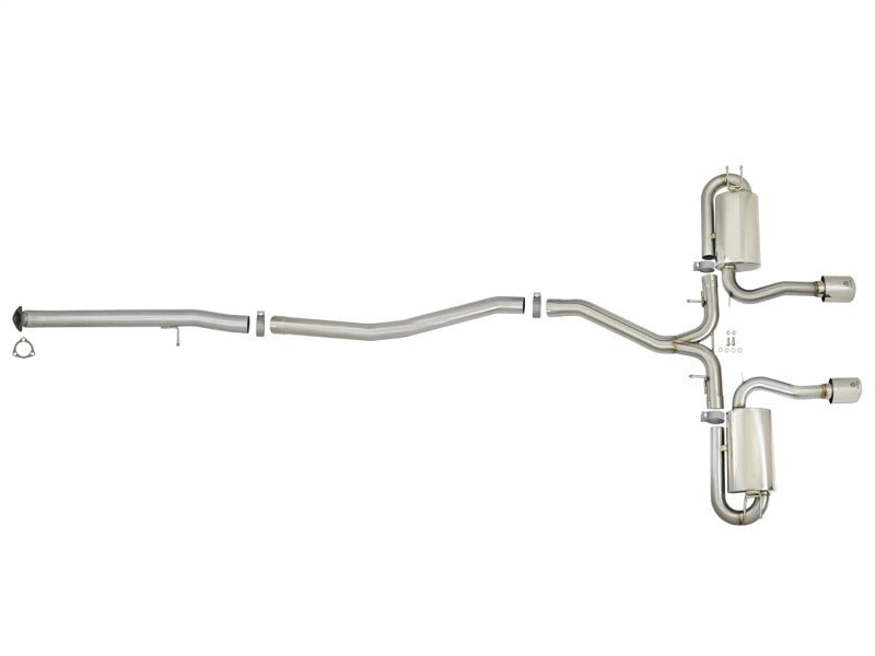 aFe Takeda 3in 304 SS Cat - Back Exhaust System w/Polished Tips 2017+ Honda Civic Si (4dr) I4 1.5L (t) - My Store