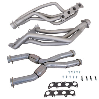 compare product BBK 86-04 Ford Mustang Coyote Swap 1-3/4in Long Tube Headers w/High Flow Catted X-Pipe (Ti Ceramic)