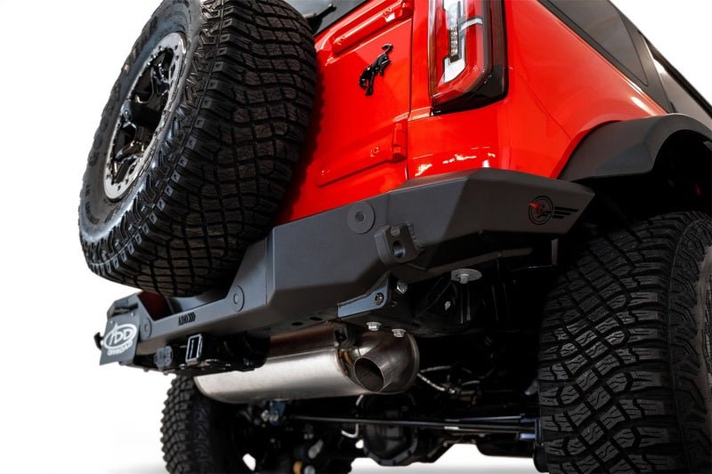 Addictive Desert Designs 2021+ Ford Bronco Rock Fighter Rear Bumper - Hammer Black - My Store