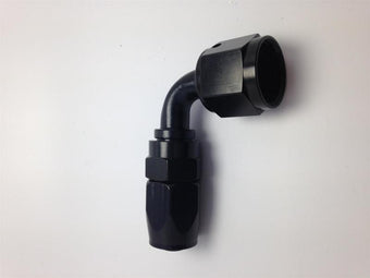 compare product Fragola -10AN Male Rad. Fitting x 90 Degree Pro-Flow Hose End - Black