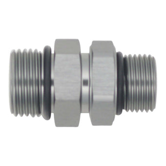 compare product DeatschWerks 8AN ORB Male to 10AN ORB Male Swivel Adapter - Anodized DW Titanium