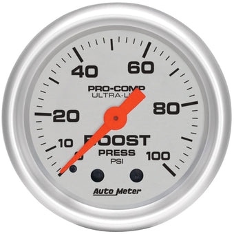 compare product Autometer Ultra-Lite 52mm 0-100 PSI Mechanical Boost Gauge