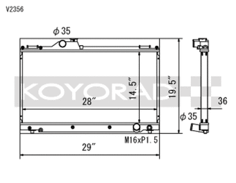 compare product Koyo 01-05 Lexus IS300 (MT) Radiator