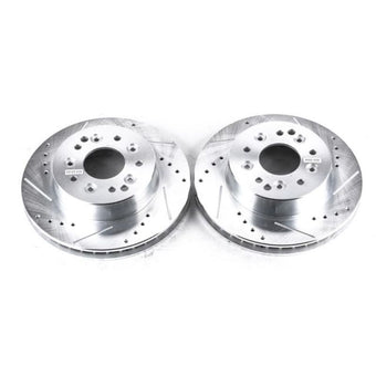 compare product Power Stop 63-82 Chevrolet Corvette Rear Evolution Drilled & Slotted Rotors - Pair