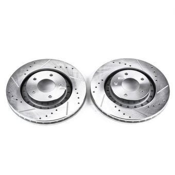 compare product Power Stop 94-96 Dodge Stealth Front Evolution Drilled & Slotted Rotors - Pair