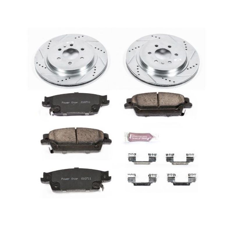 Power Stop 04 - 09 Cadillac SRX Rear Z23 Evolution Sport Brake Kit - My Store