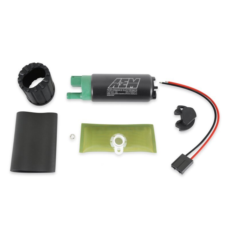 AEM 400 LPH E85 Compatible Fuel Pump Kit - Single Barb - Ethanol Compatible - My Store