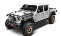 Bushwacker 18 - 22 Jeep Wrangler 2/4dr / 20 - 22 Jeep Gladiator Trail Armor Hood Armor (3pc) - Tex. Blk - My Store