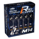 Project Kics KYO - EI R40 Iconix M14x1.25 Black Lock & Nut Set (Capless) - My Store
