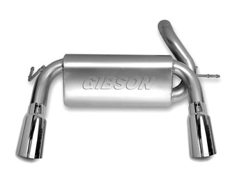 compare product Gibson 07-17 Jeep Wrangler JK Rubicon 3.6L 2.5in Axle-Back Dual Split Exhaust - Aluminized