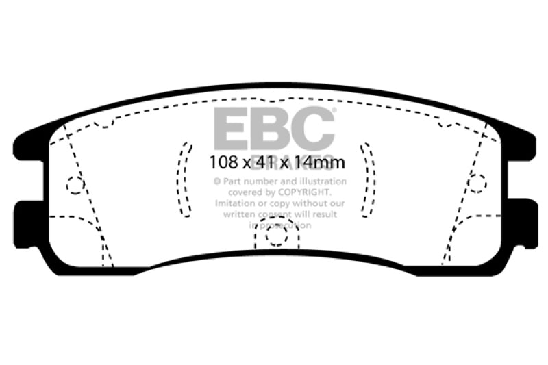 EBC 08 - 09 Buick Allure (Canada) 5.3 Greenstuff Rear Brake Pads - My Store