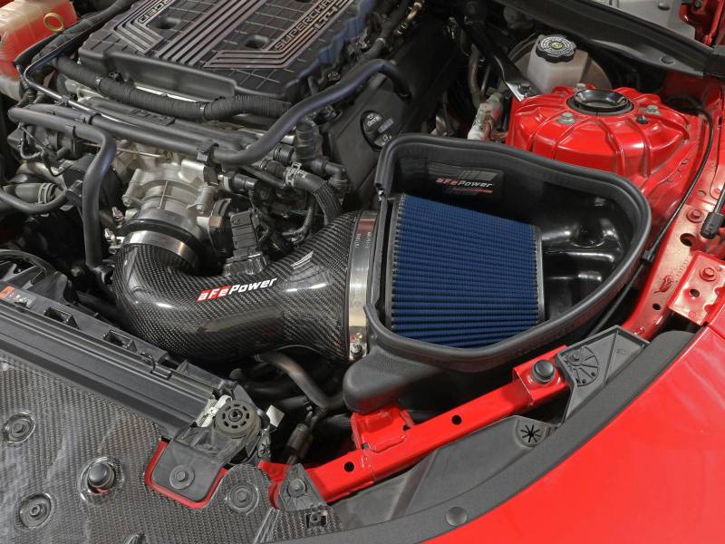 aFe 17 - 12 Chevrolet Camaro ZL1 (6.2L - V8) Track Series Carbon Fiber CAI System w/ Pro 5R Filters - My Store
