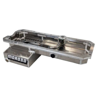 compare product Moroso Toyota 1JZ/2JZ Aluminum Road Race Baffled Wet Sump Oil Pan (5.75in Deep / 6QT)
