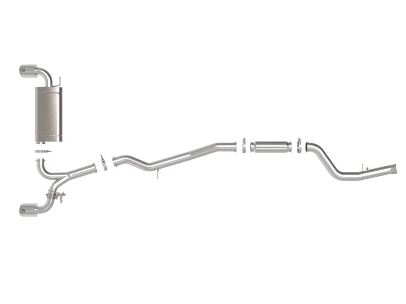 aFe POWER Takeda 2021 Toyota Supra 2.0L (t) 2.5in - 3in 304 SS CB Exhaust w/ Polished Tips - My Store