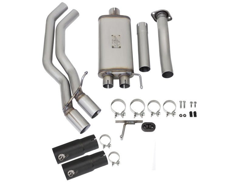 aFe Rebel Exhausts 3in SS Cat - Back 15 - 16 Ford F - 150 EcoBoost V6 2.7/3.5L V8 5.0L w/ Black Tips - My Store