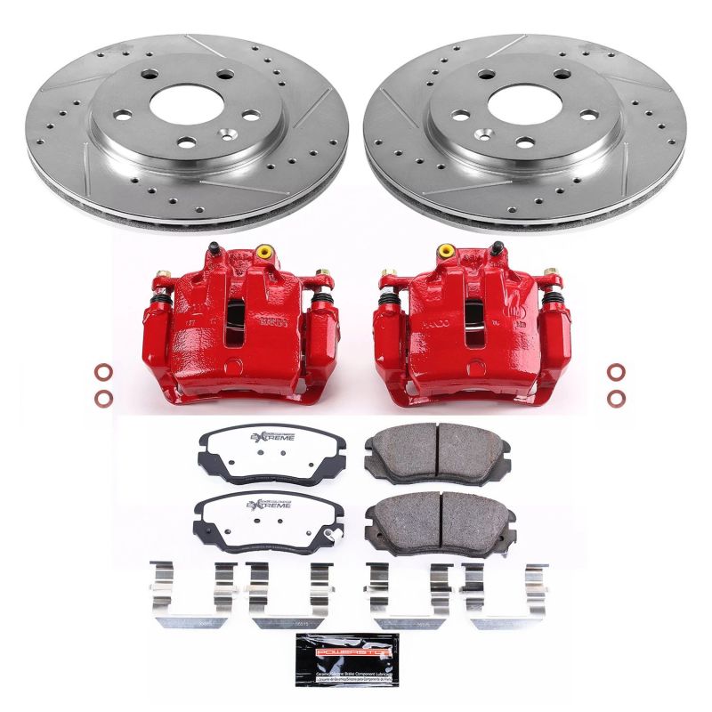 Power Stop 11 - 16 Buick LaCrosse Front Z26 Street Warrior Brake Kit w/Calipers - My Store