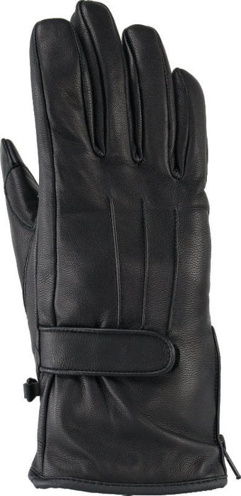 compare product Kuryakyn Leather By River Road Taos Cold Weather Gloves Black Womens - Medium