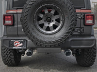 aFe Rebel Series 2.5in 409 SS Axle - Back Exhaust w/ Black Tips 2018+ Jeep Wrangler (JL) V6 3.6L - My Store