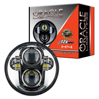 compare product Oracle 5.75in 40W Replacement LED Headlight - Chrome