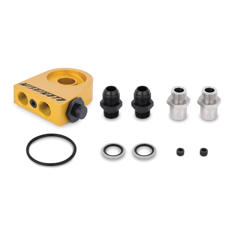 Mishimoto Universal Thermostatic Oil Cooler Kit 16 - Row Silver - My Store
