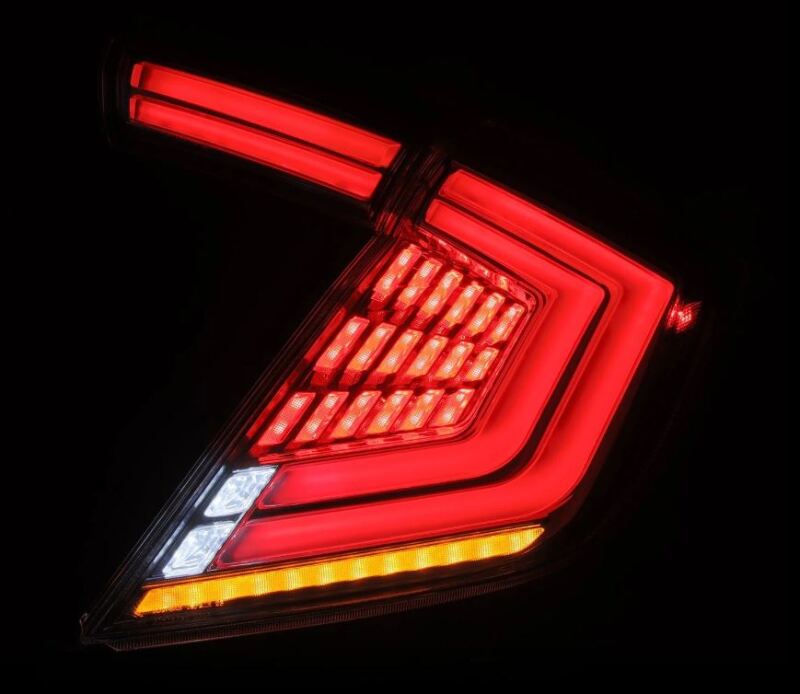 AlphaRex 16 - 21 Honda Civic Hatchback / Type - R FK8 Nova - Series LED Tail Lights (Pair) - Clear - My Store