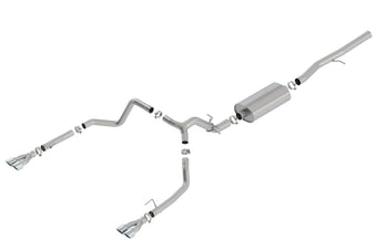 compare product Borla 19 Chevrolet Silverado/GMC Sierra 1500 6.2L SS Touring Catback Exhaust - Square Chrome Tips