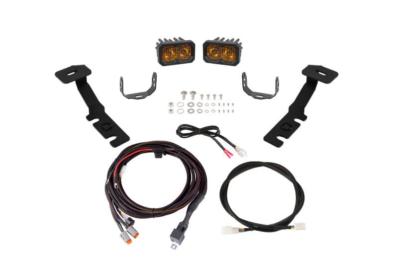 Diode Dynamics 19 - 25 Toyota RAV4 C2 2.0 LED Ditch Light Kit - Pro Yellow Combo - My Store