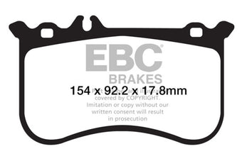 compare product EBC 10-11 Mercedes-Benz CL550 5.5 AMG Sport Pkg Yellowstuff Front Brake Pads