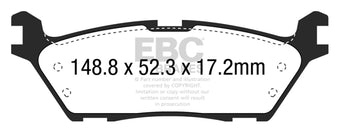 compare product EBC 15+ Ford F150 2.7 Twin Turbo (2WD) Electric PB Ultimax2 Rear Brake Pads