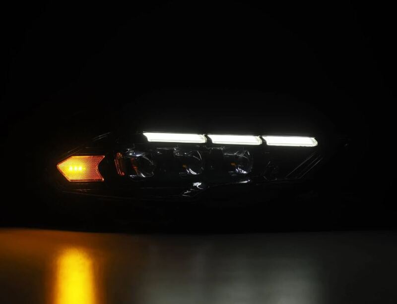 AlphaRex 18 - 20 Ford Mustang NOVA LED Proj Headlights Alpha - Black w/Activ Light/Seq Signal/Switch DRL - My Store