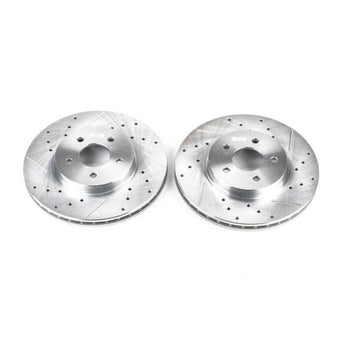 compare product Power Stop 02-08 Jaguar X-Type Front Evolution Drilled & Slotted Rotors - Pair