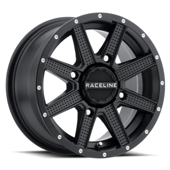 compare product Raceline A92B Hostage 12x7in / 4x110 BP / 10mm Offset / 83.8mm Bore - Satin Black Wheel