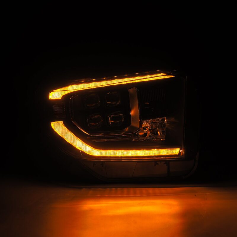 AlphaRex 14 - 21 Toyota Tundra NOVA - Series LED Proj Headlights Blk w/Actv Light & Seq. Sig + DRL - My Store