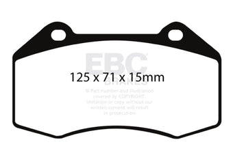 compare product EBC 07-08 Chevrolet Cobalt 2.0 Supercharged (SS) Yellowstuff Front Brake Pads