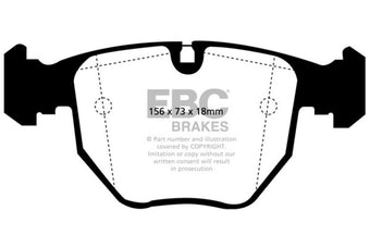 compare product EBC 00-04 BMW M5 5.0 (E39) Yellowstuff Front Brake Pads