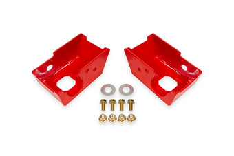compare product BMR 2021+ Ford Bronco (Exc. Bronco Sport) Rear Shock Mount Skid Plates - Red