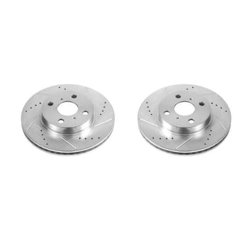 compare product Power Stop 2013 Scion iQ Front Evolution Drilled & Slotted Rotors - Pair