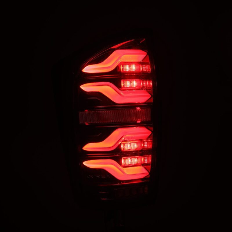 AlphaRex 16 - 21 Toyota Tacoma LUXX LED Taillights Alpha Blk w/Activ Light/Seq Signal - My Store