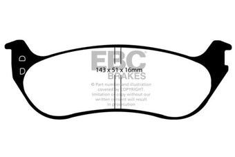 compare product EBC 06-10 Ford Explorer 4.0 2WD Yellowstuff Rear Brake Pads